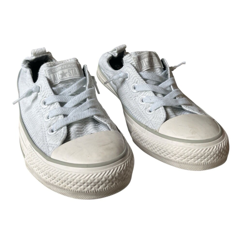 Converse Womens CT All Star Shoreline White Casual Shoes Slip On Sneakers Size 9